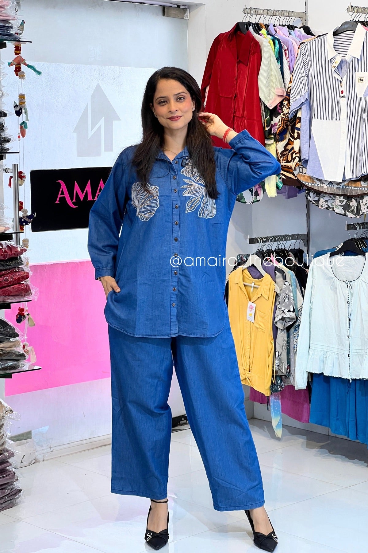 DENIM BLOOM COORDS