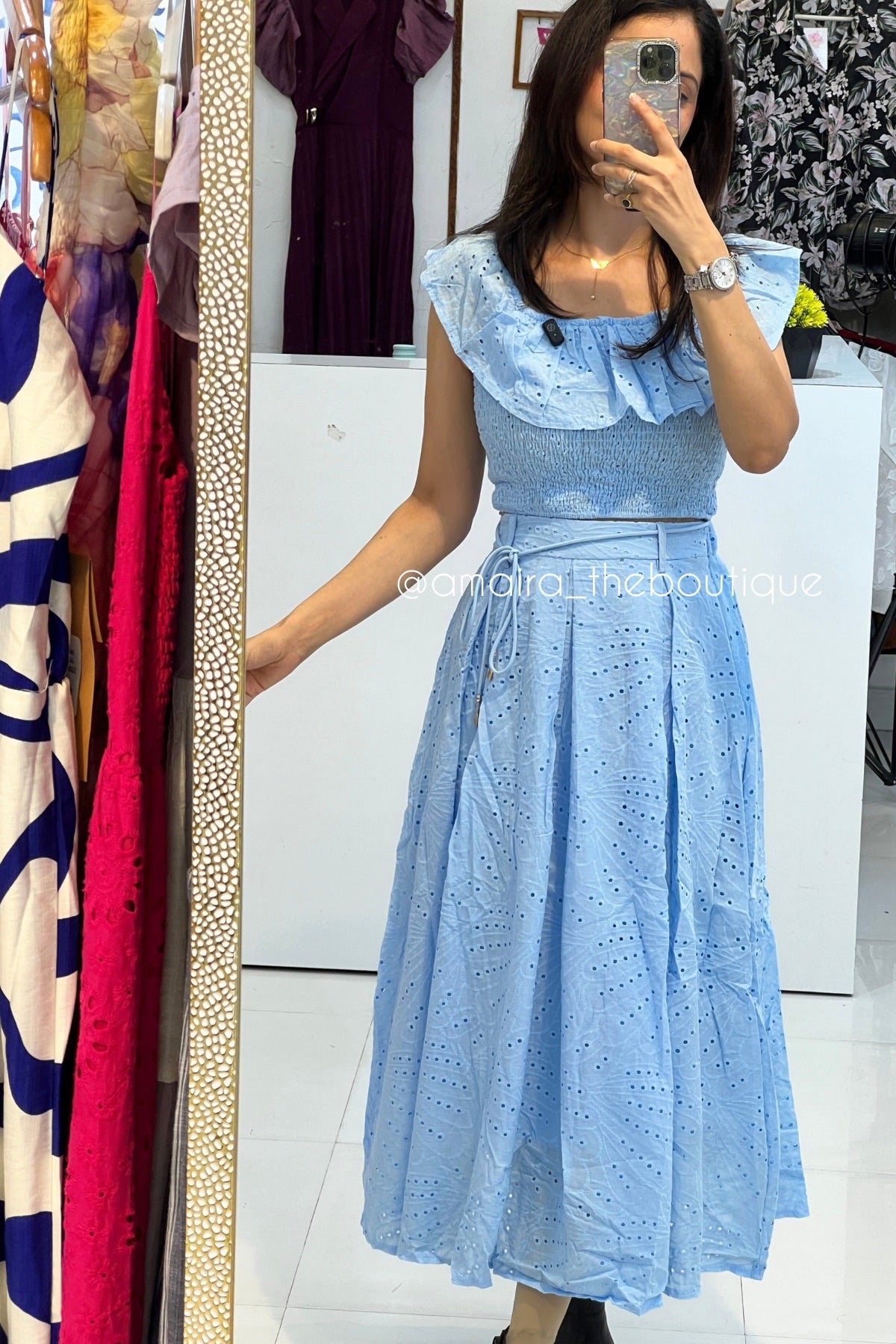 SCHIFFLI SKIRT COORDS