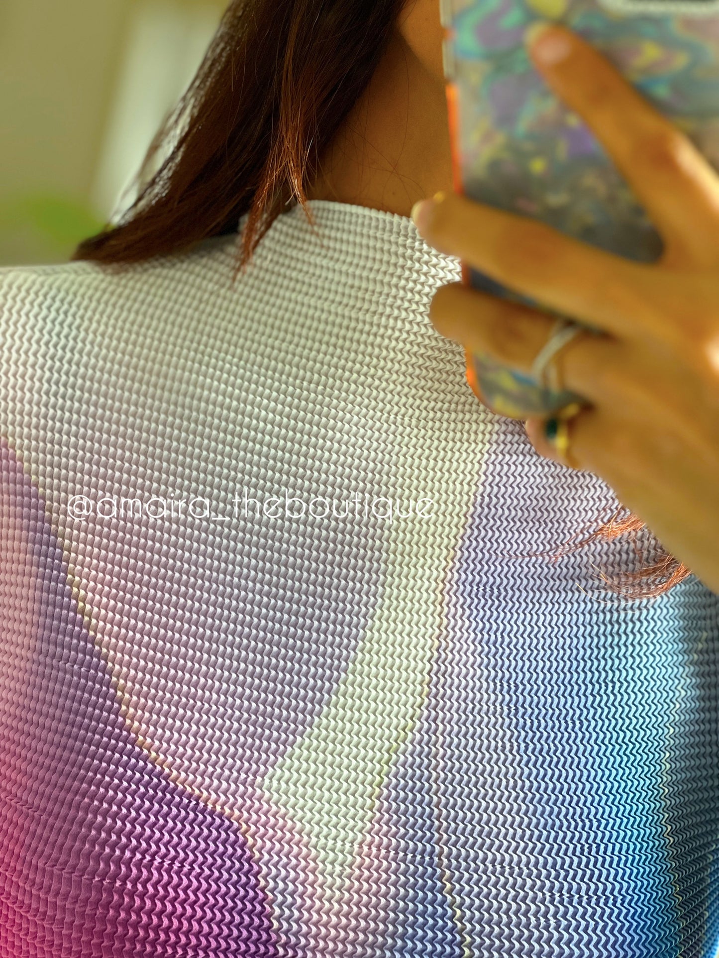 RAINBOW PLEATED CO-ORDS-3