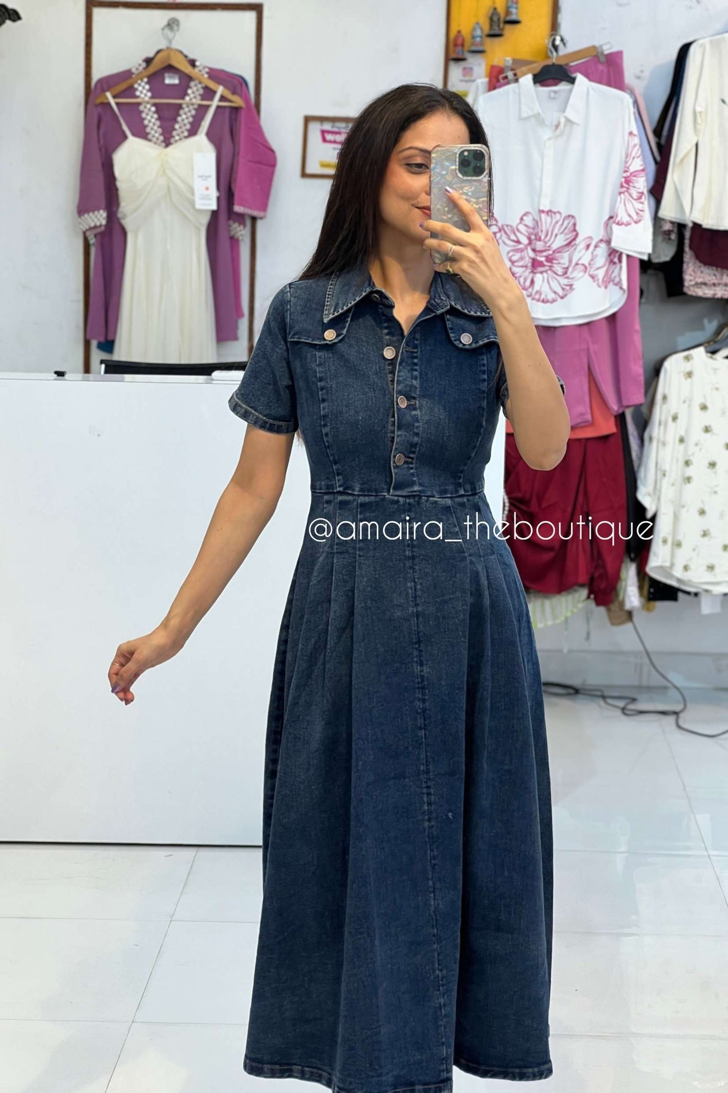 BESSIE DENIM DRESSES