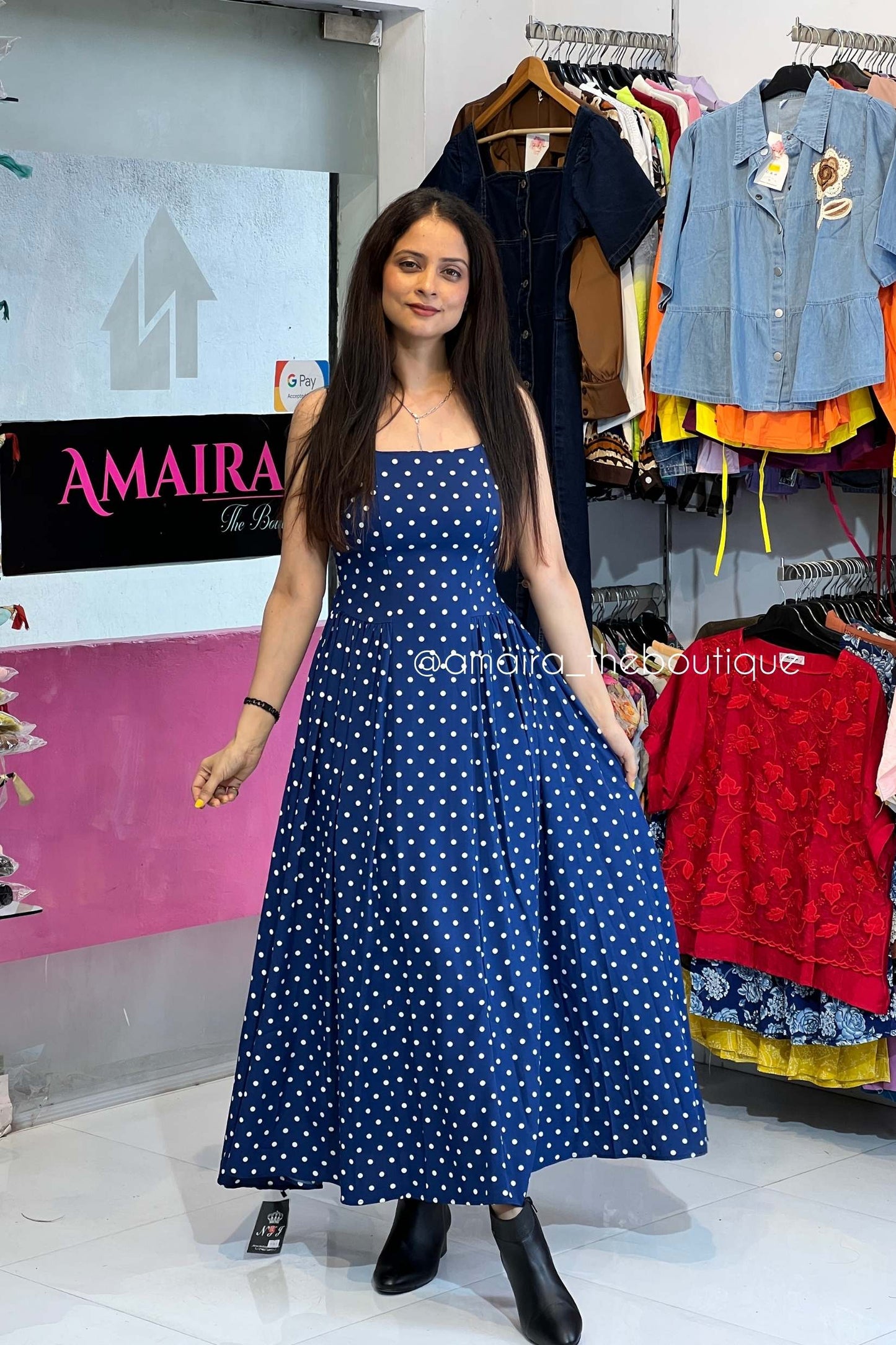 FIONNA POLKA DRESS