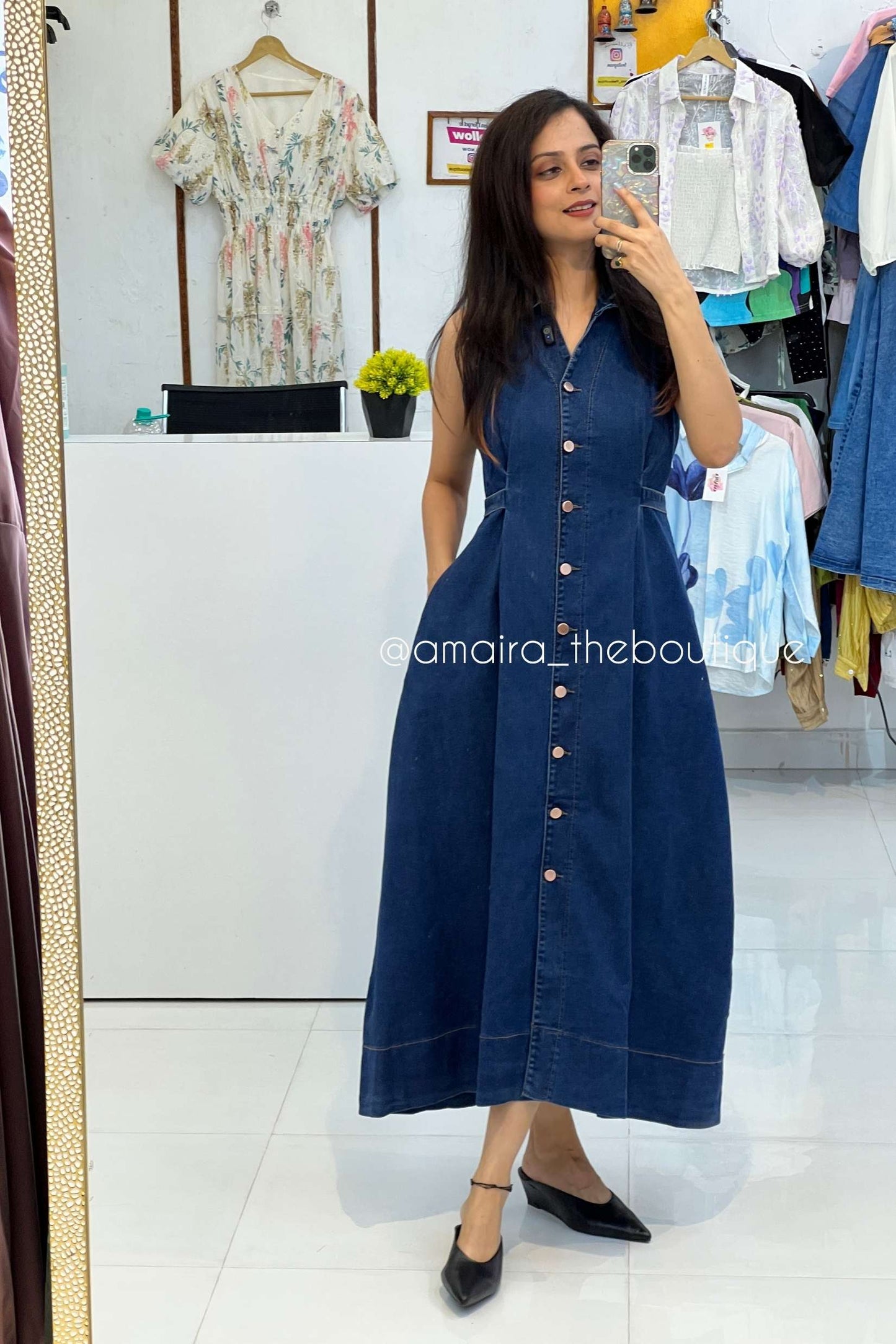 DANA DENIM DRESSES