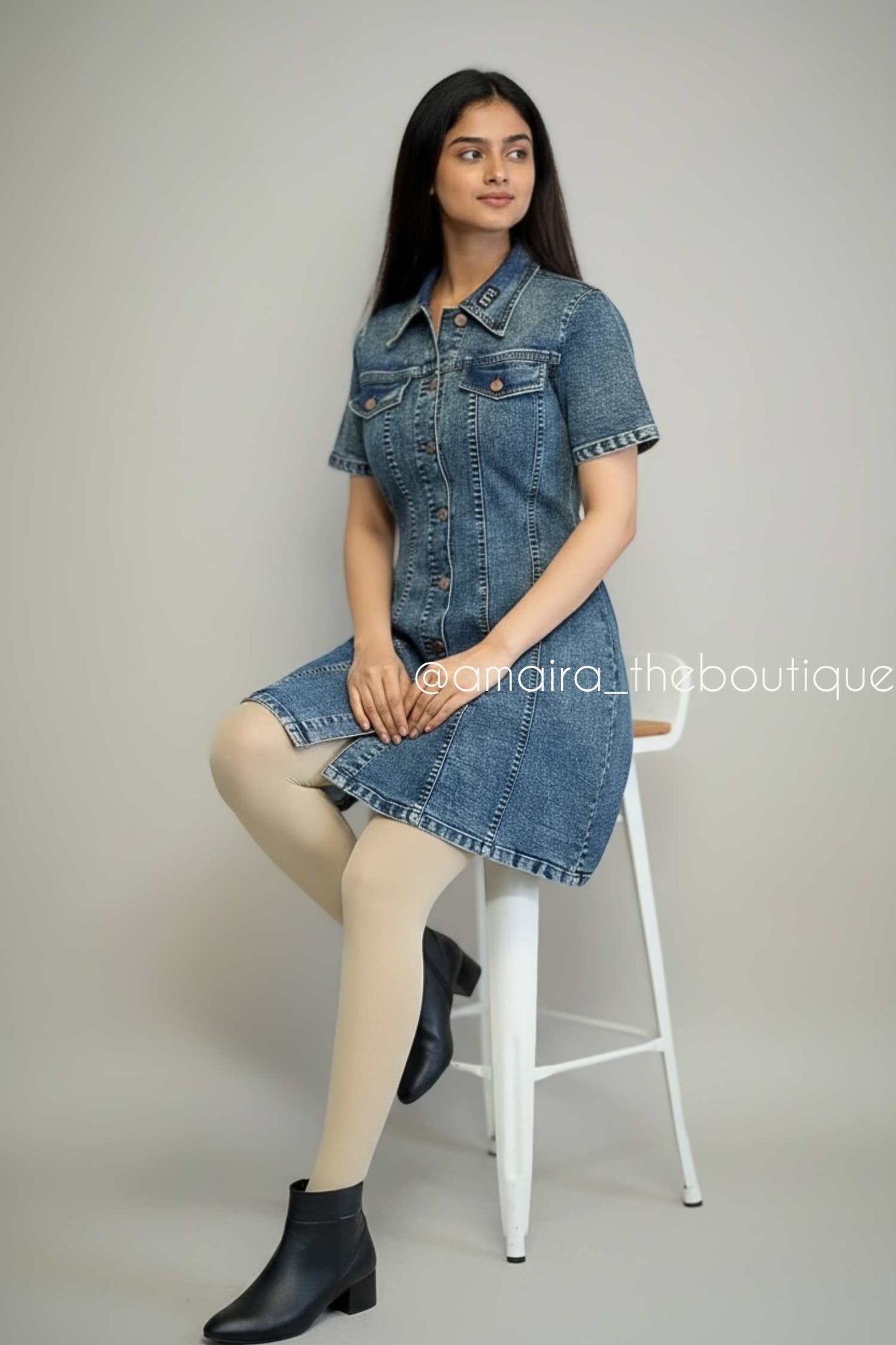 BEBE DENIM DRESS -2