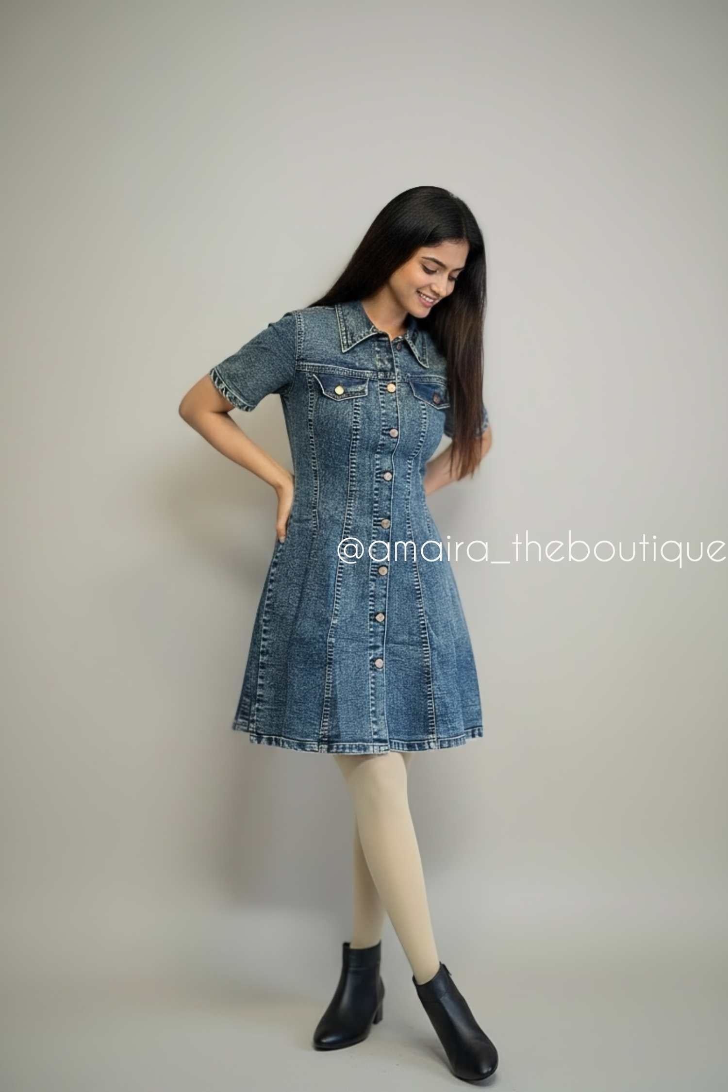 BEBE DENIM DRESS -2