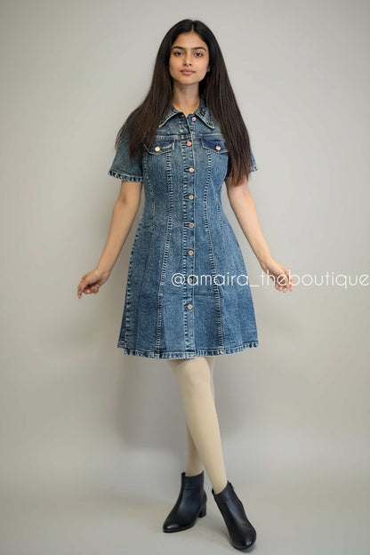 BEBE DENIM DRESS -2