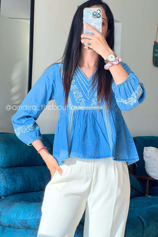 DENIM TOPS
