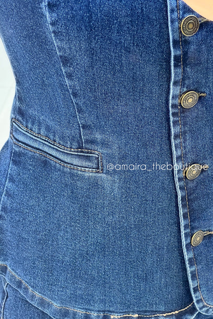 BLUE CRUSH DENIM COORDS