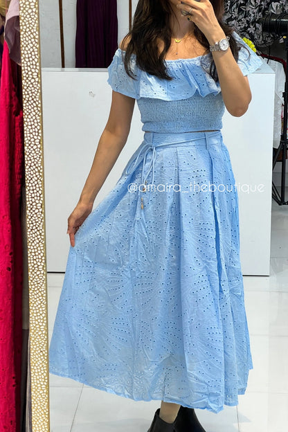 SCHIFFLI SKIRT COORDS
