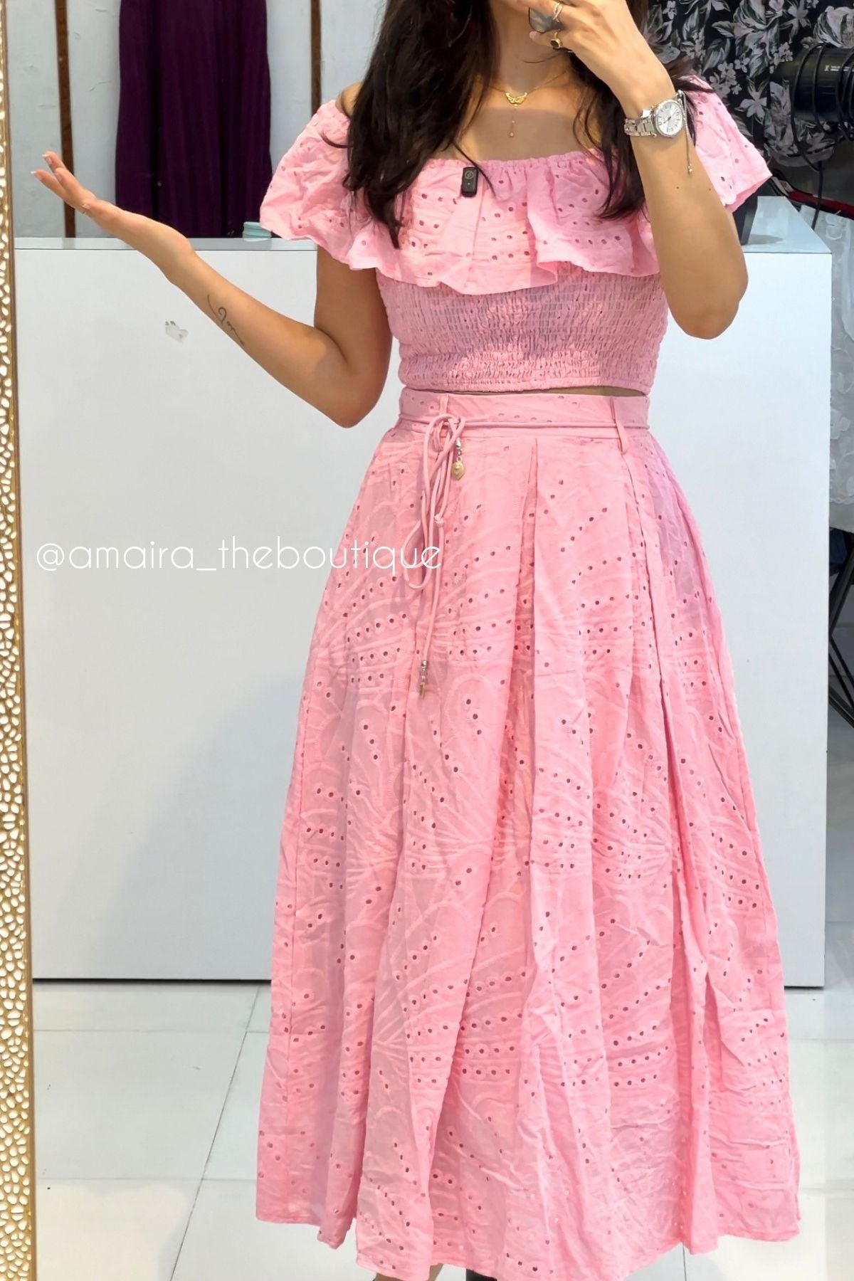 SCHIFFLI SKIRT COORDS