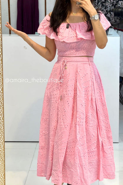 SCHIFFLI SKIRT COORDS
