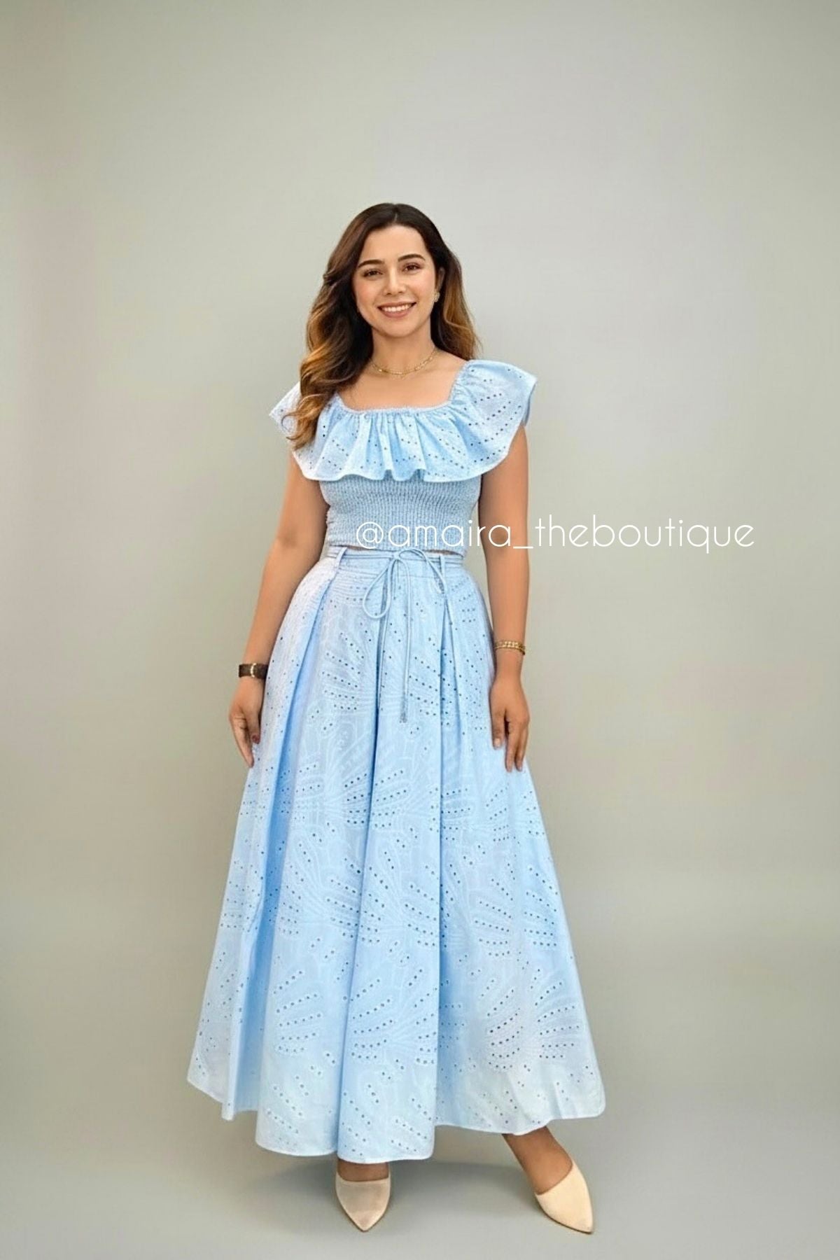 SCHIFFLI SKIRT COORDS