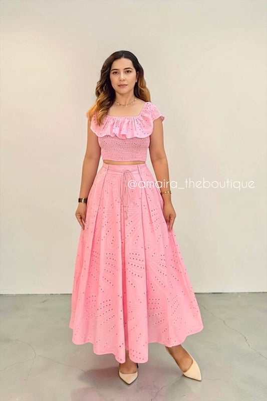SCHIFFLI SKIRT COORDS