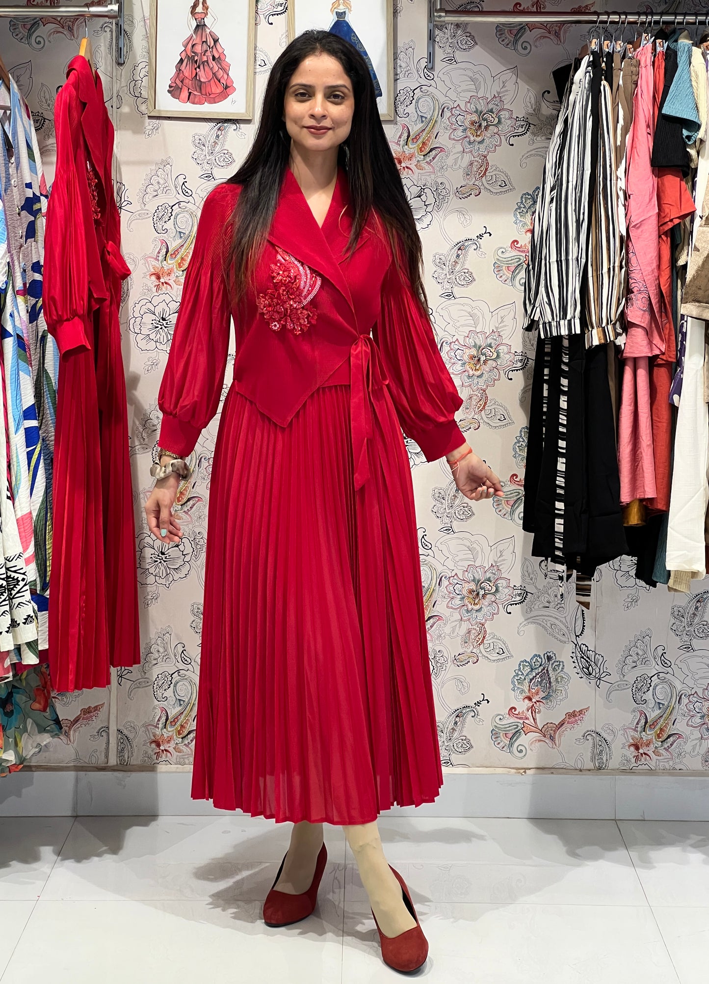 ROSE KOREAN DRESS 2