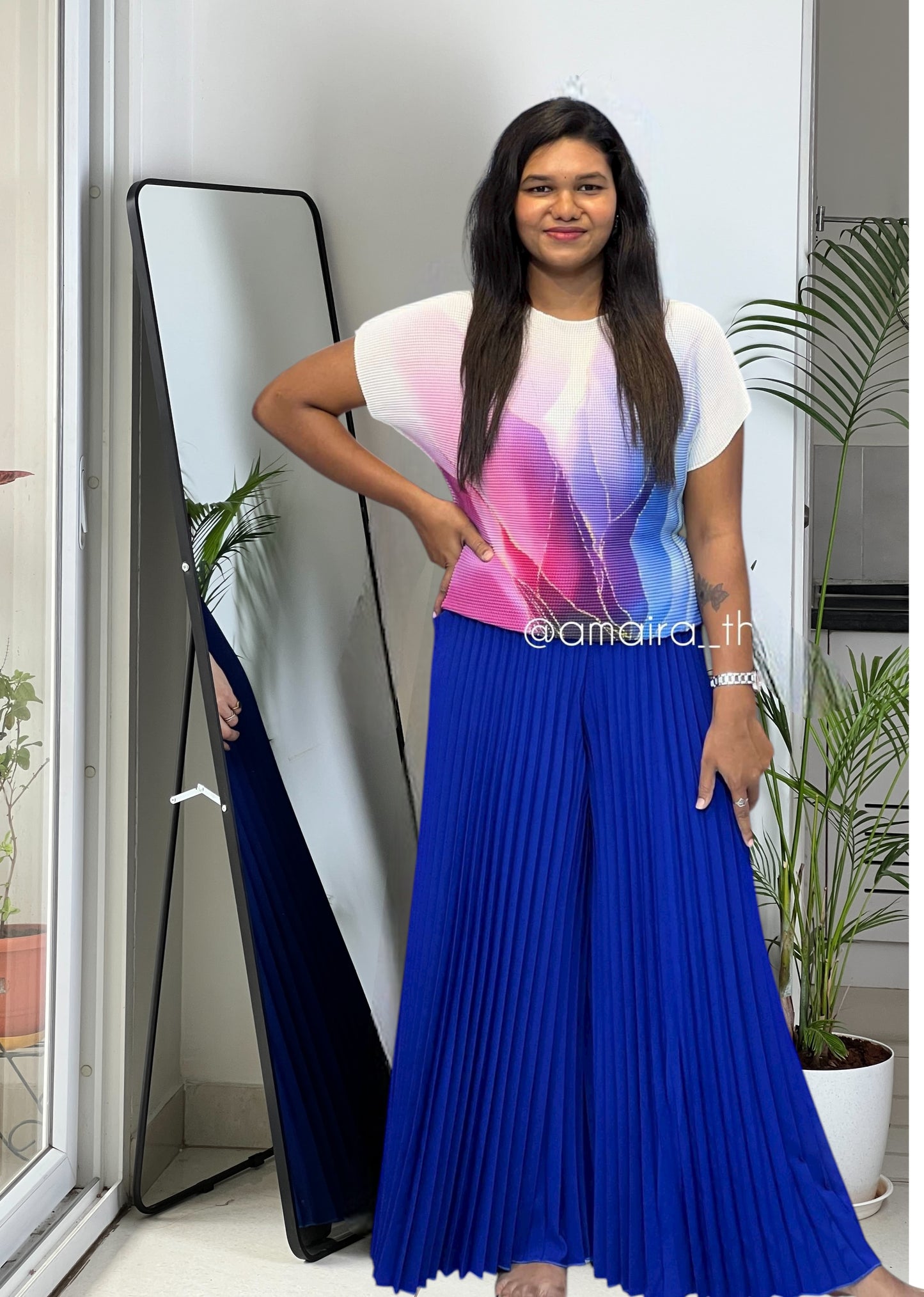 RAINBOW PLEATED CO-ORDS 1