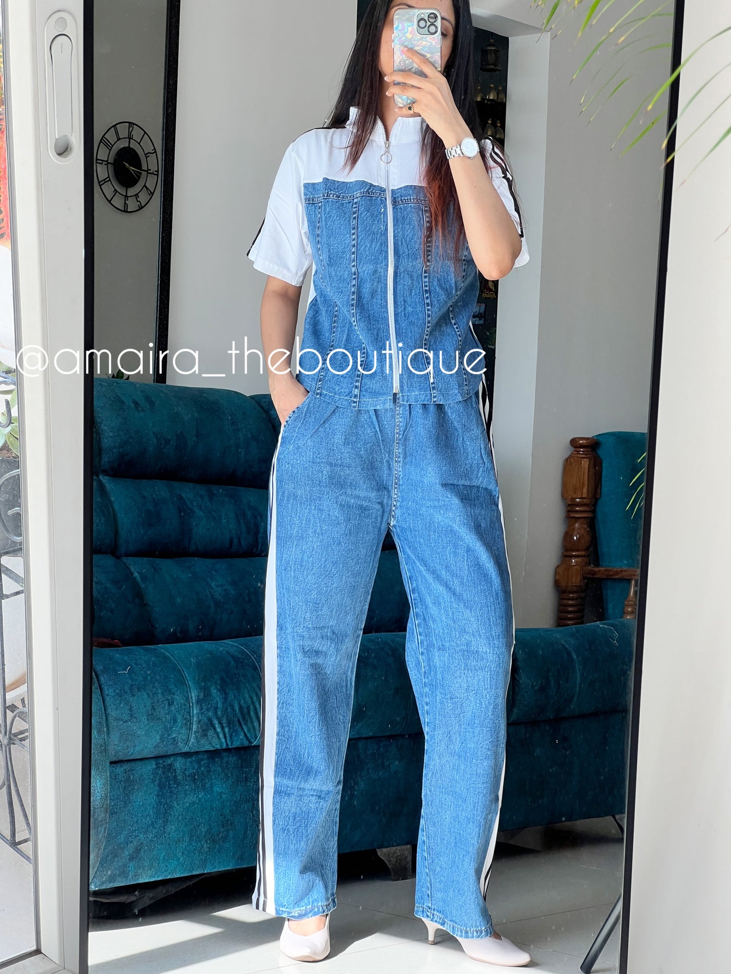 KATE DENIM COORD SET