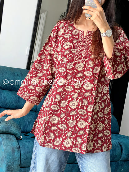 COTTON SHORT KURTIS