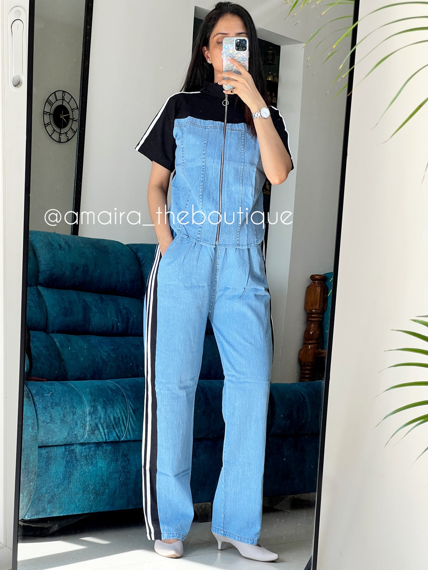 KATE DENIM COORD SET
