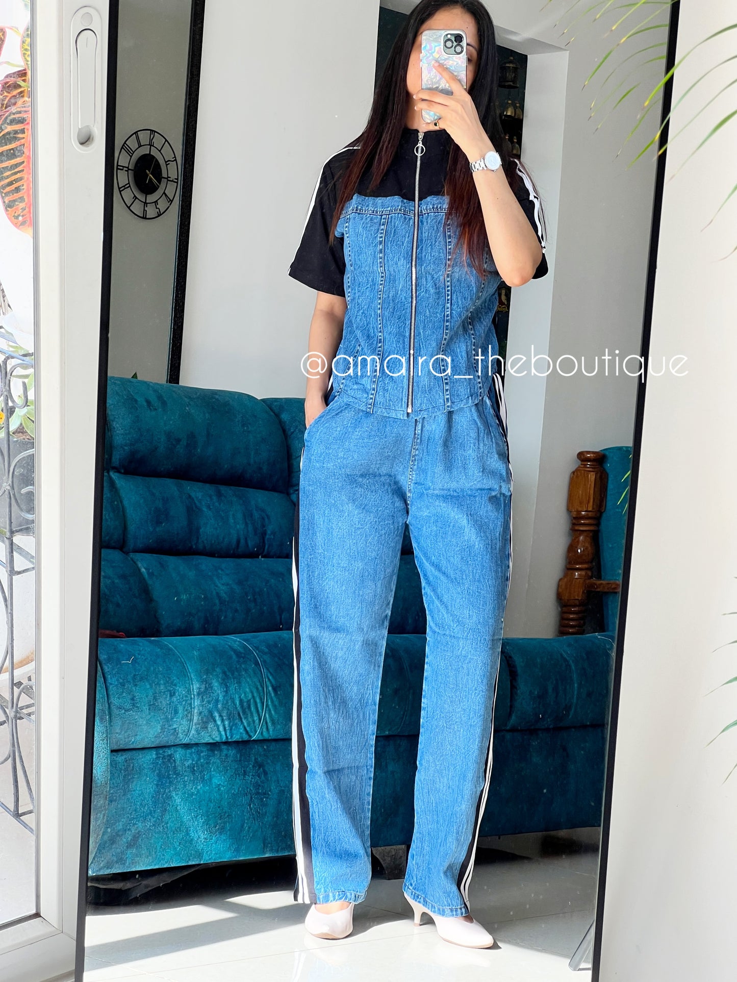 KATE DENIM COORD SET
